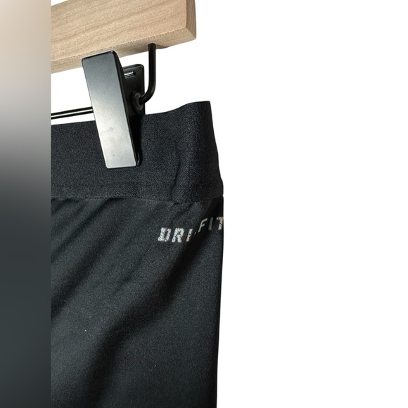 Nike Pro Black Compression Shorts "Nike" Waistband Size L - Picture 6 of 7